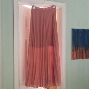 Light pink maxi skirt